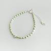 August Harmony 925silver Mirror Powder Beads Bracelet / 5color