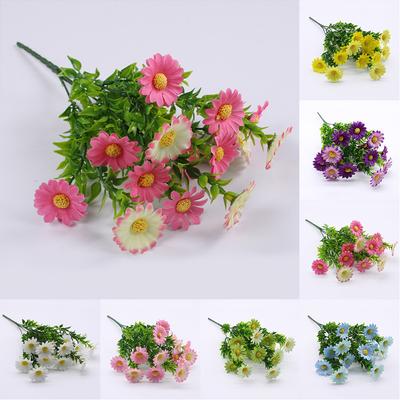 Künstliche Blumen mit 5 Zweigen, niedliche Kunstpflanzen für die Hochzeit