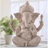 Sandstein Ganesha Buddha elefantstatue Skulptur Håndlaget elefantfigur Tilbehør til hjemmedekorasjon