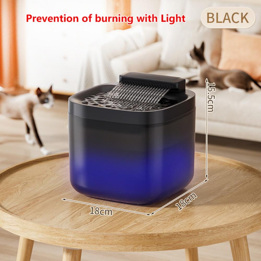 3L Cat Water Fountain Auto Recirculate Filter Anti-Dry Burning Cat Water Dispenser Auto Recirculating Pet Water Flow Drinker