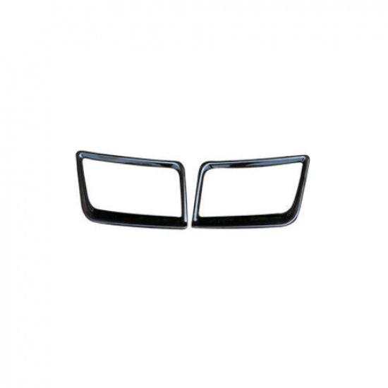 Central Console Air Outlet Vent Trim 2* For Hyundai Accent 2012-2017 Black Steel