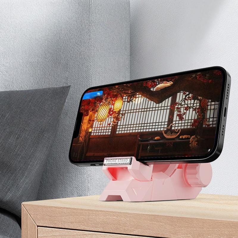 1 Stück Abnehmbarer Schreibtischhalter Mit Sicherer Klemme Verstellbarer Drehbarer Telefonständer Für Smartphones & Tablets Home Office Zubehör