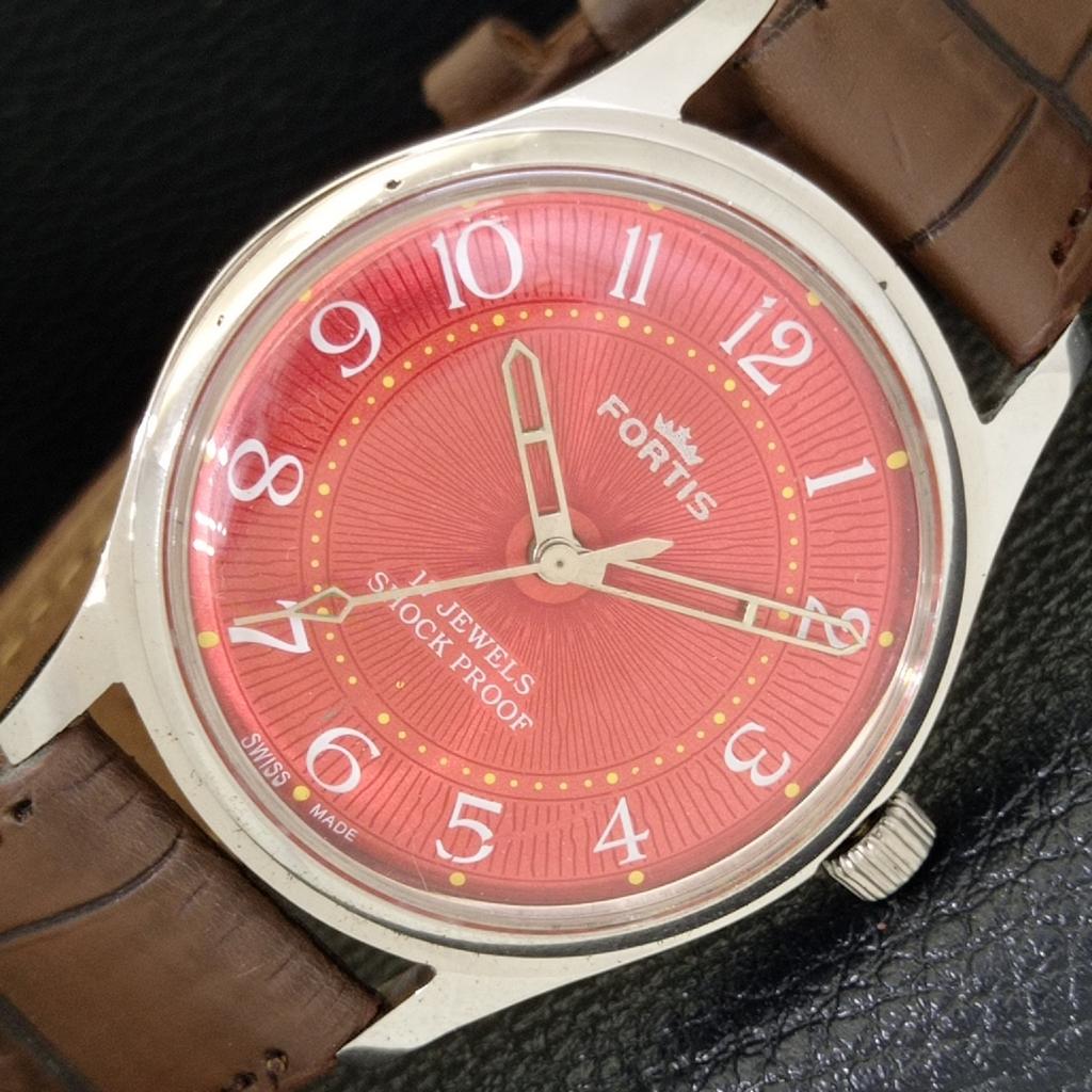 

ВИНТАЖНЫЕ ШВЕЙЦАРСКИЕ МУЖСКИЕ ЧАСЫ TITUS С РУЧНЫМ ЗАВОДОМ, ОТРЕСТАВРИРОВАННЫЕ, С ЦИФЕРБЛАТОМ КРАСНОГО ЦВЕТА a500057-2 R151a-a500057