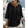 JPNTKY Women's Fashion Casual Solid Color Print V-Neck Long Sleeve Blouses & Shirts