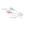 Portable Keychain with Retractable Beaded String Personalized Keyring Accessory