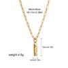 Stainless steel bubble English 26 letter necklace pendant personalized three-dimensional collarbone chain with jewelry