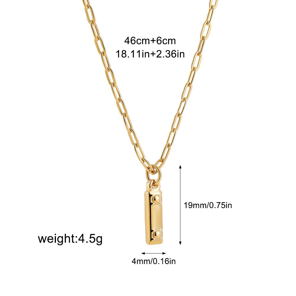 Stainless steel bubble English 26 letter necklace pendant personalized three-dimensional collarbone chain with jewelry