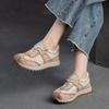 Fashion GKTINOO Women's Sneakers 2025 New Genuine Leather Ladies Breathable Training Shoes Casual Summer Flat Shoes Women
