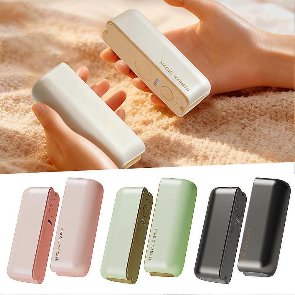 Scaldamani Magnetici Doppi Ricaricabili, Scaldamani Elettrico da 6000MAh Riscaldatore Tascabile Portatile, Terapia del Calore per Esterni Caccia Campeggio