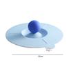 Cute Cup Cover Dustproof Silicone Glass Mugs Cap with Spoon Holder Airtight Seal Reusable Heat Resistant  for Glass Mugs