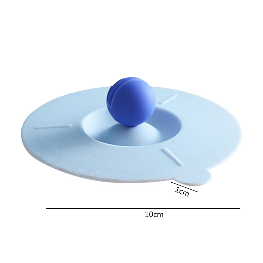 Cute Cup Cover Dustproof Silicone Glass Mugs Cap with Spoon Holder Airtight Seal Reusable Heat Resistant  for Glass Mugs