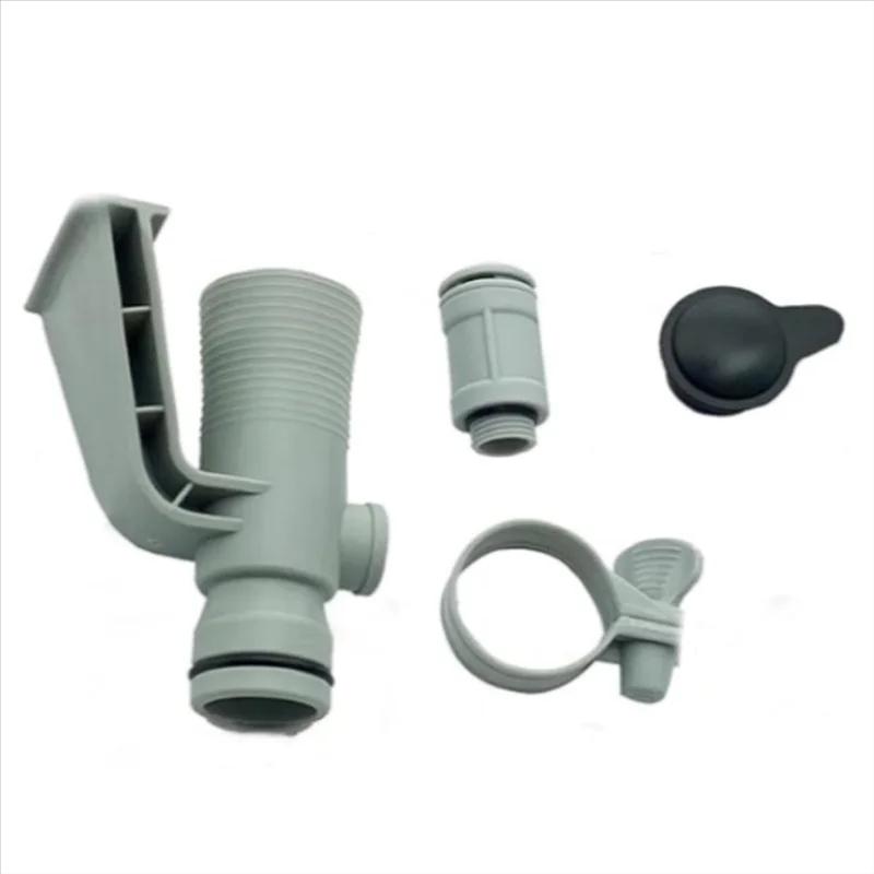 1 Set Pool Diy Accessories 637R 12363 Pool Hose Adapter Adjustable Plunger Valve With Black Cover