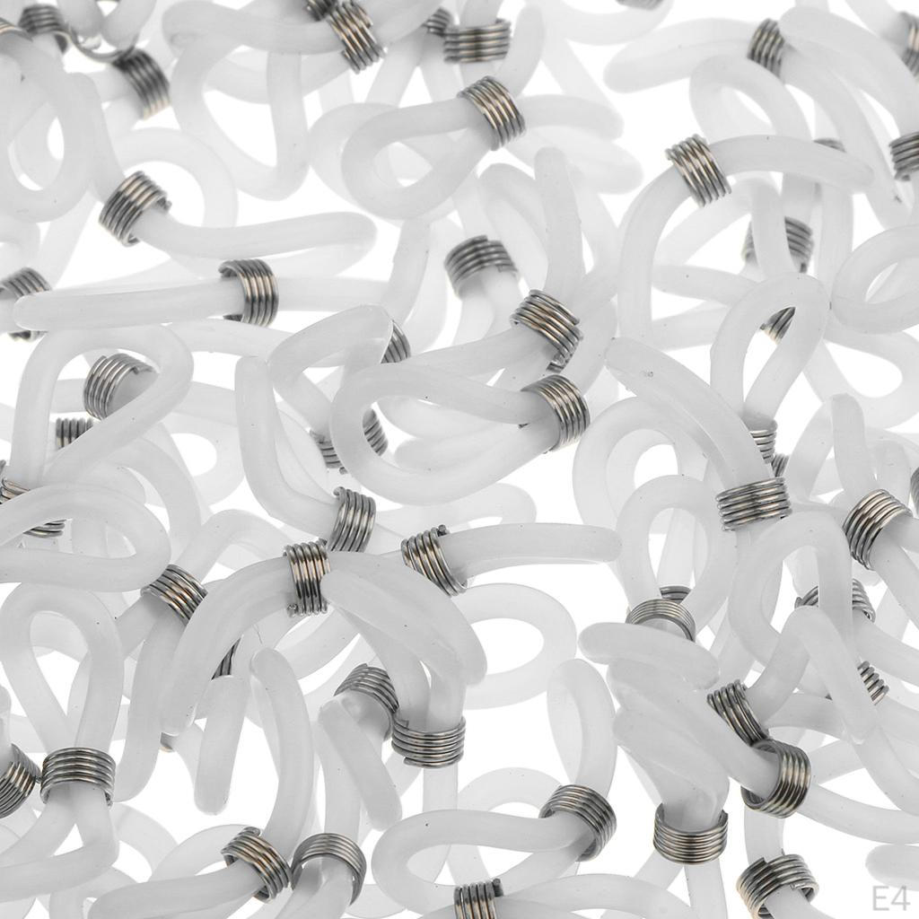 100 Pieces Of Eyeglass Strap, Chain, Gums, Rubber Loop, Eyelets, In Various