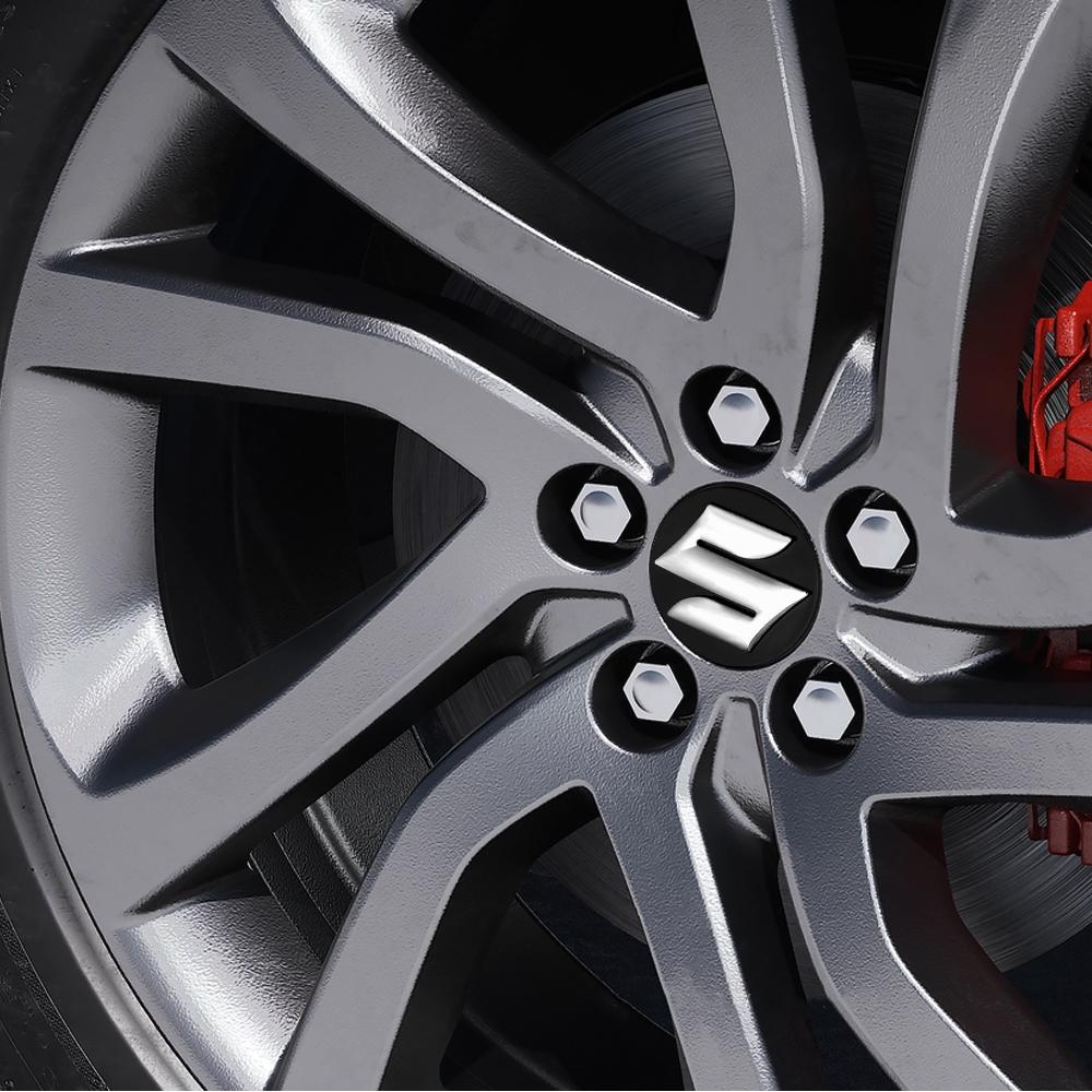 4Pc 54/58mm Car Wheel Hub Center Cap Badge Decoration Cover For Suzuki Jimny Samurai Vitara Swift Baleno Ignis Alto Kaiser DZire