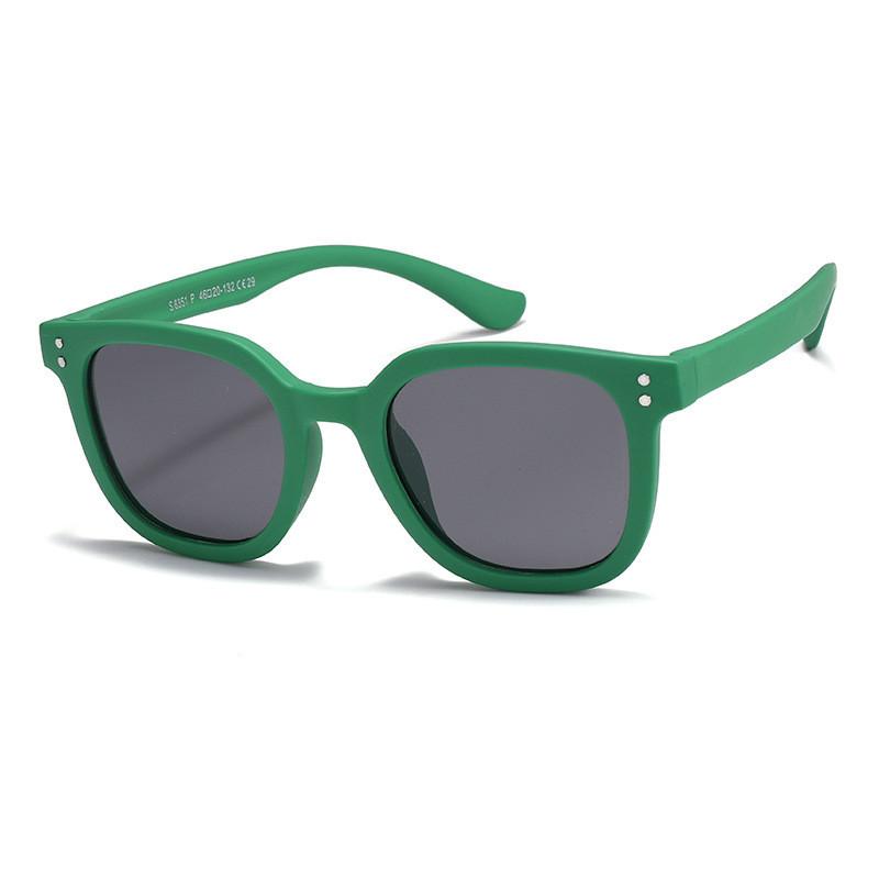 Square Kids Style Frame Polarized Sunglasses Summer Outdoor Sun Uv Protection