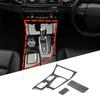 METYOUCAR Set Wood for BMW 5 Series F07 Shift Center Console Shift Easy Decorative Interior Custom Drive Only 3-Piece (Black Grain) F10, F11,