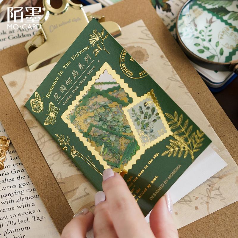 30 Sheets Stamp Border Theme Sticker Pack, Vintage Postmark Lace Decor, Journal Diary Collage Material
