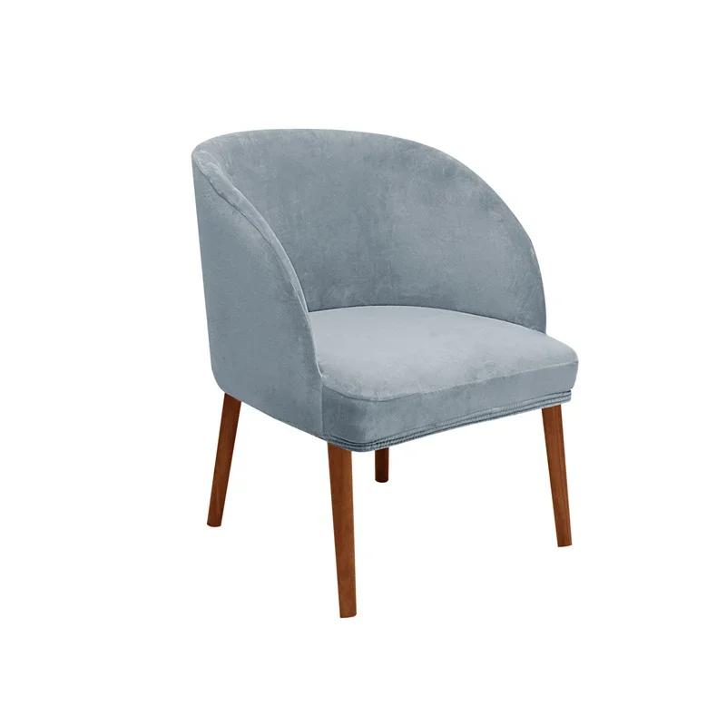 1/2/4/6PC Velvet Armchair Cover Elastic Dining Chair Cover Stretch Accent Curved Armrest Seat Slipcover for Hotel Wedding Office