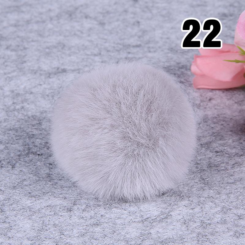 20PCS Imitation Rabbit Fur Ball Handmade Clothing Bag Decoration Artificial Fluffy Soft Pompons Colorful Balls for DIY Keychain