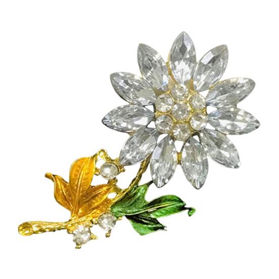 Flower Air Freshener Car Clip Universal Simple Installation Bling Faux