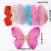 3Pcs/Set Sparkling Butterfly Wings Princess Hair Hoop Colorful Angel Wings Fairy Wand Butterfly Costume Wings