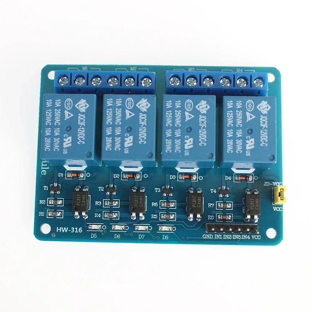 5V 12V  Relay Module1 2 4 6 8 Channel with Optocoupler Relay Output 1 2 4 6 8 Way Relay Module for Arduino in Stock