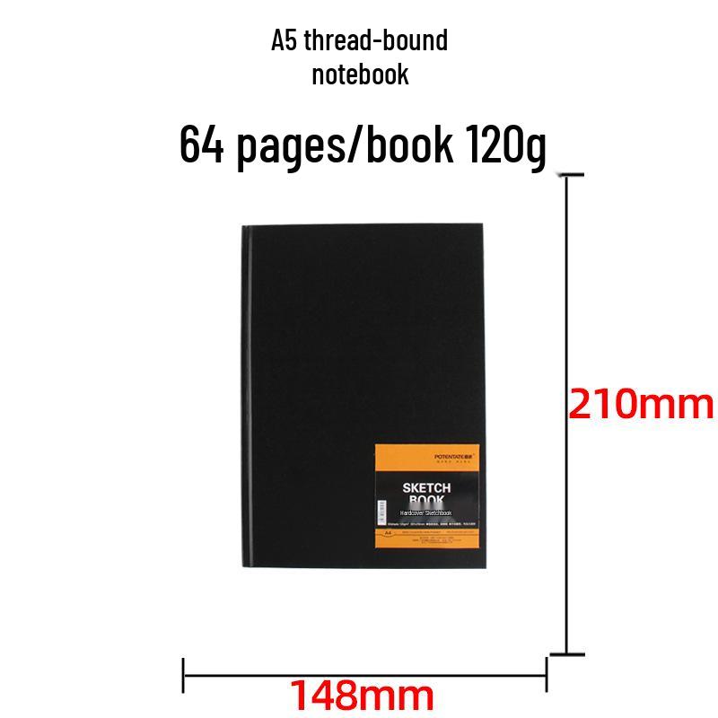 Zun Jue Hardcover Sketchbook - A3 A4 A5 Portable 120g Drawing Book 120g