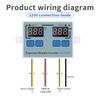 W1099 Digital Temperature Humidity Controller AC 110-220V Egg Incubator Regulator Thermostat Dual Display Humidity Controller