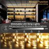5V USB Flexible LED Strip Light with Hand Sweep Sensor Touch Switch Dimmable Tape Lamp for TV Backlight Mirror Cabinet Lighting