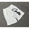 Corteiz Streetwear Short Pants Men Women Alcatraz Ship Print Loose Fit Cotton Shorts