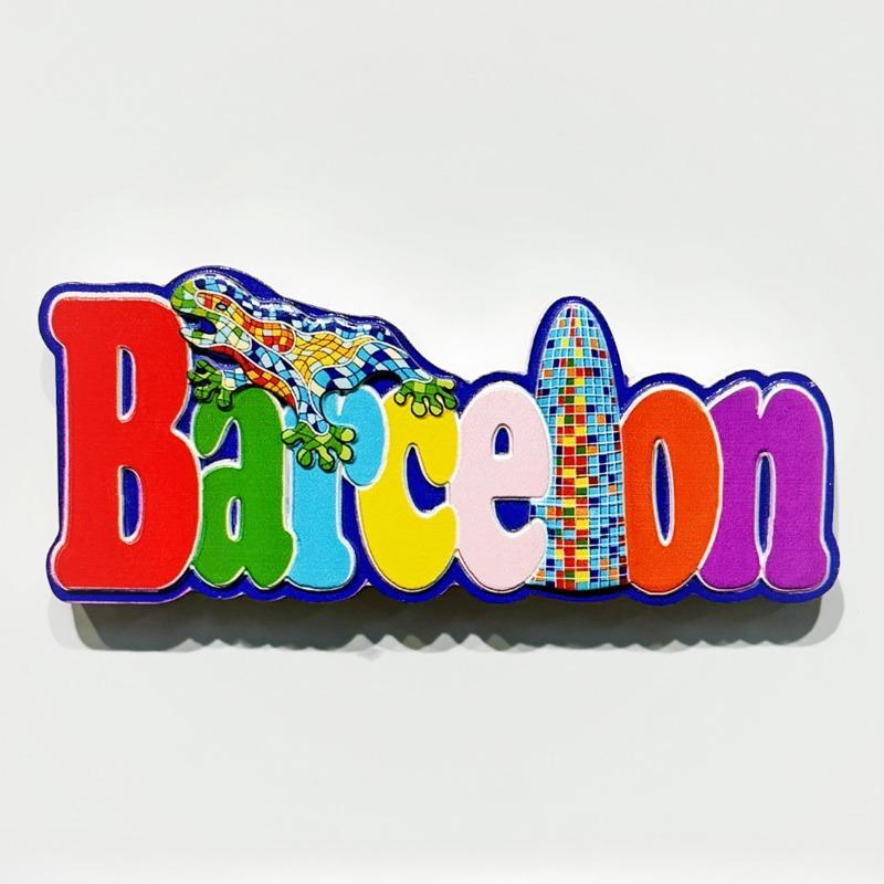 Spain Fridge Stickers Barcelona Travel Souvenirs Bullfight Mosaic Lizard Santiago De Compostela Fridge Magnets Birthday Gifts