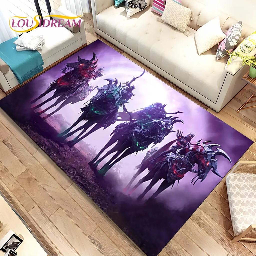 3D Lost Ark Game Gamer Cartoon Area Rug,Carpet Rug for Living Room Bedroom Sofa Doormat Decoration,kids Play Non-slip Floor Mat