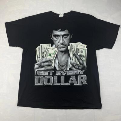 Scarface Tony Montana Holen Sie sich jeden Dollar Grafik-T-Shirt Jerzees XL