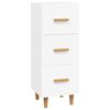 812339 vidaXL White Buffet 34.5x34x90 Cm Engineered Wood