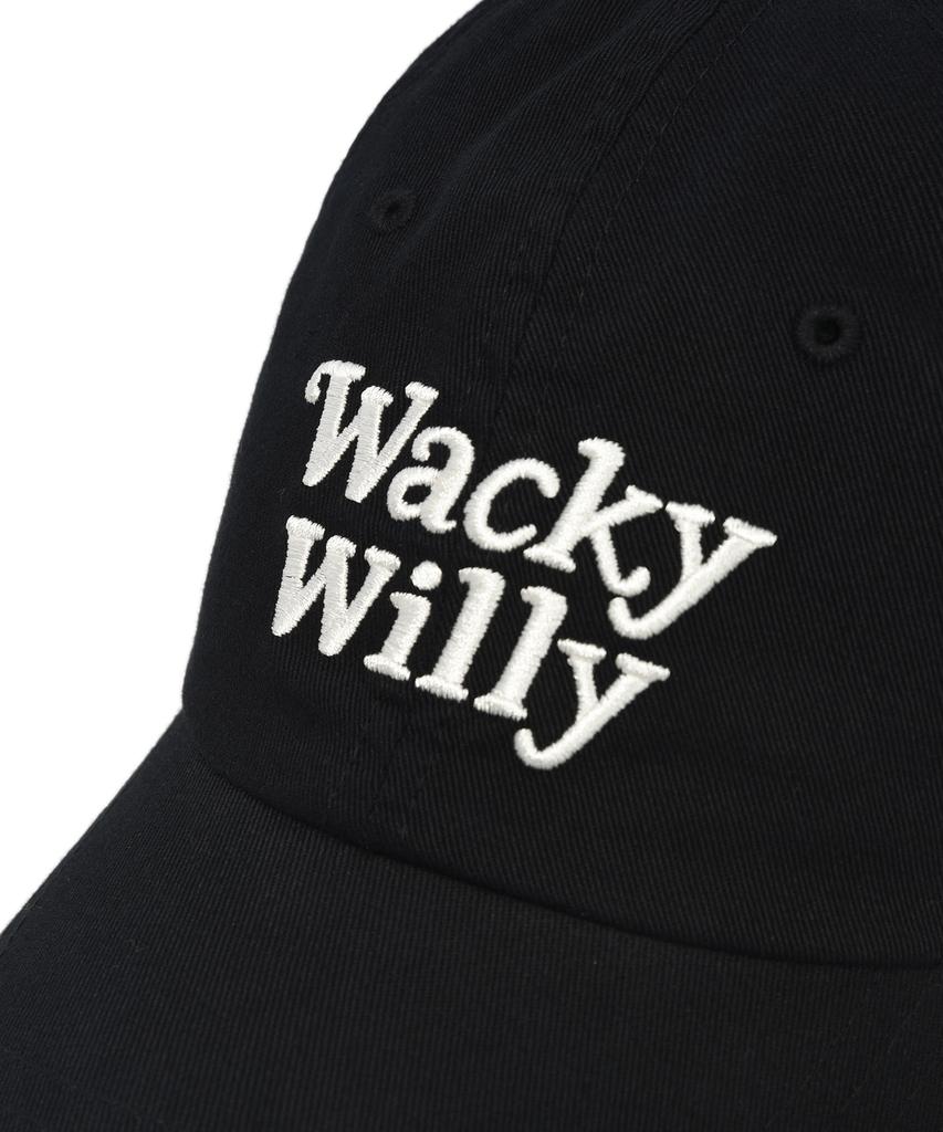 WACKY WILLY Typo Ball Cap Black