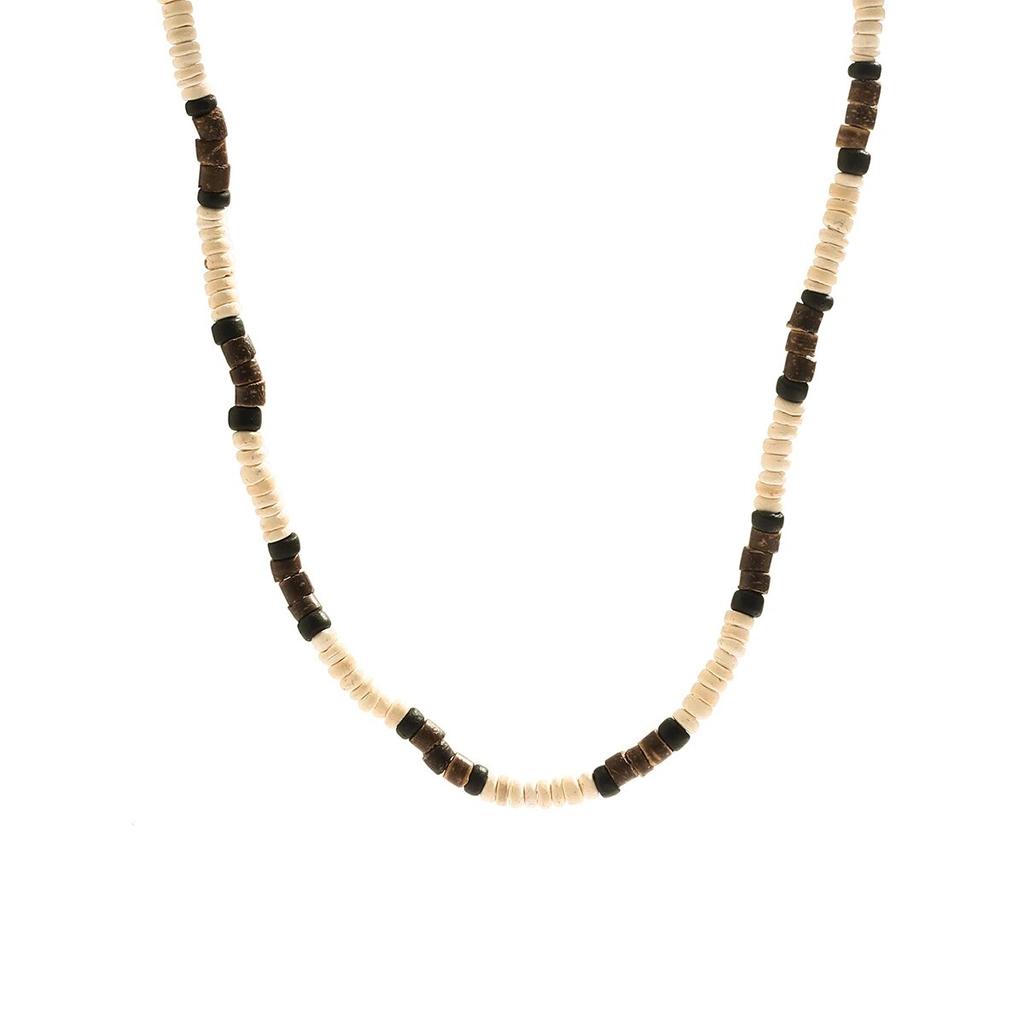 Mode Herren Sommer Strand Holzperlen Surfer Halskette Einfach Geometrisch Tribal Ethnisch Handgefertigt Kette Steampunk Herren Schmuck Geschenk