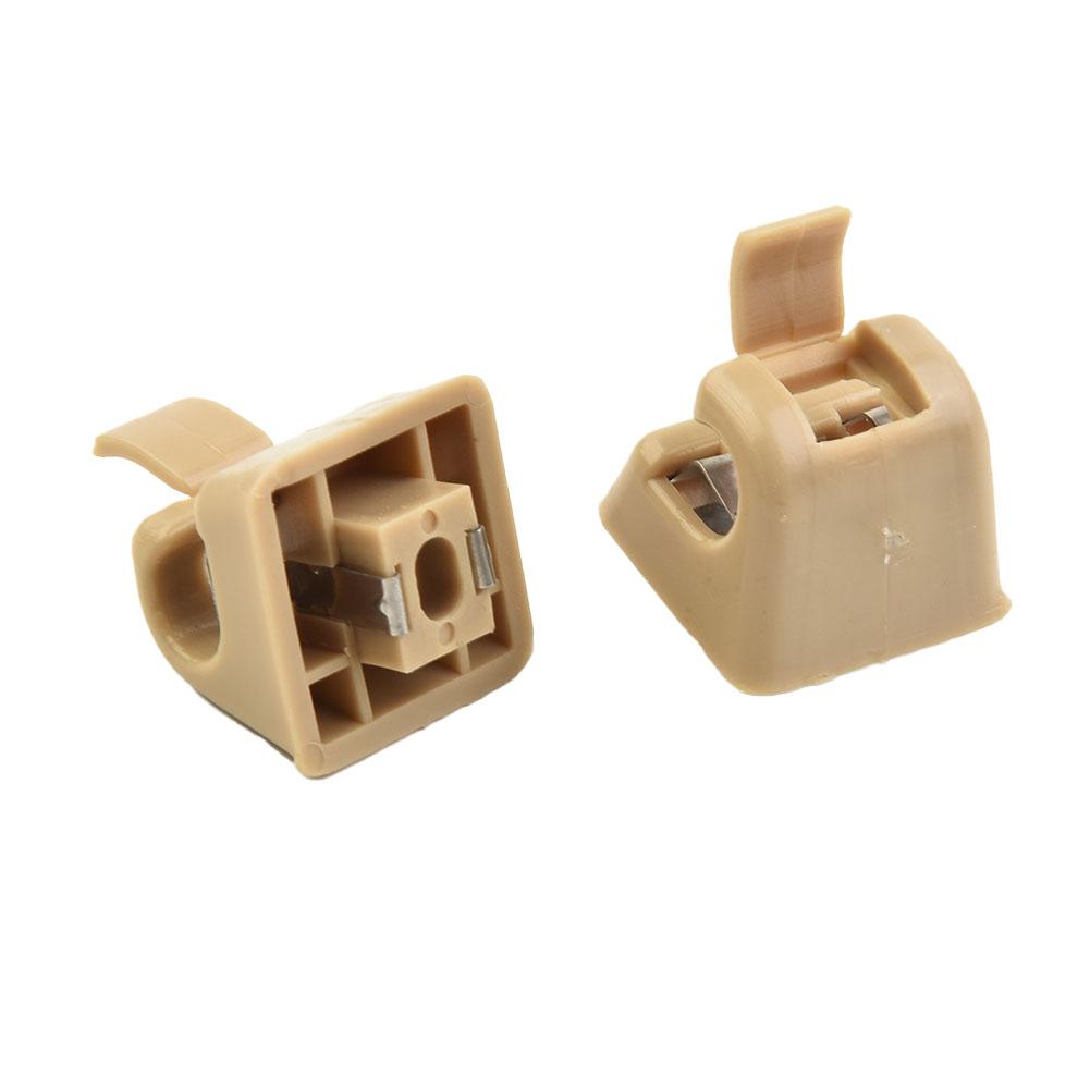 2PCS Car Sun Visor Snap Sun Visor Buckle 12681000127101 For Mercedes For Benz W123 W124 W126 W140 W201 Visor Hook Clips Bracket