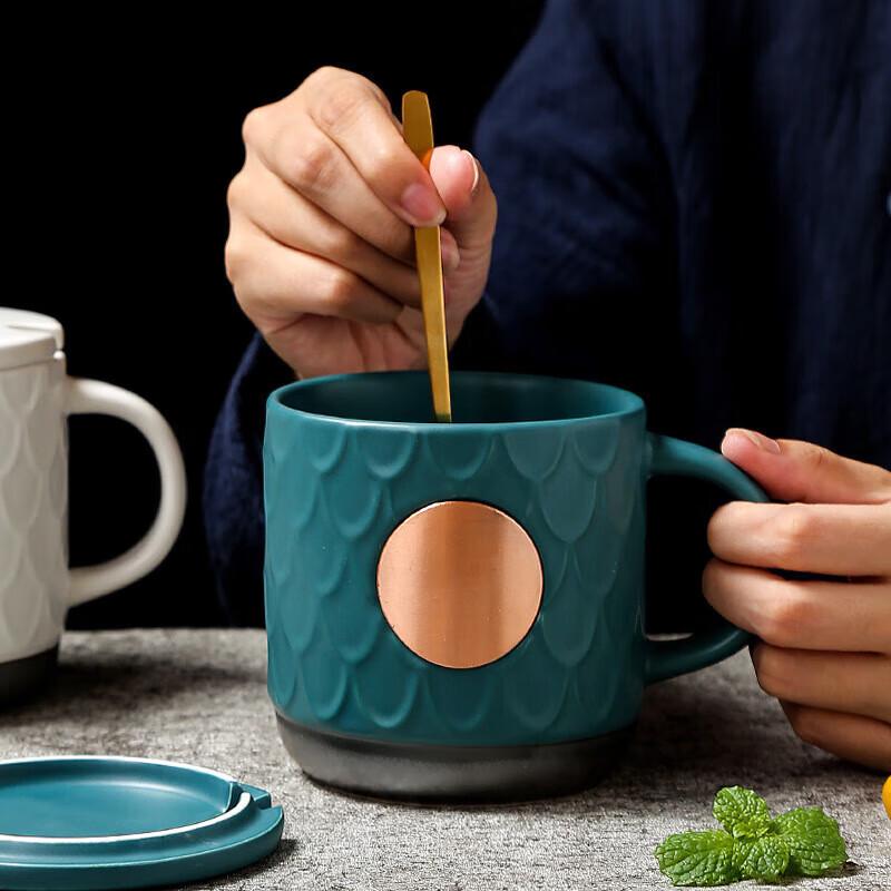 Chaxun Fish Scale Ceramic Mug