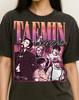 Taemin Shinee Shirt, Taemin SHINee 90er Vintage Retro Bootleg Shirt, K-Pop Idol Grafik T-Shirt, Koreanische Musik Fan Bekleidung
