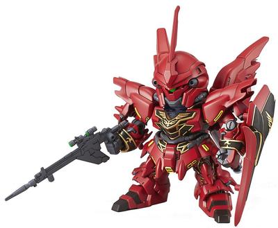 SD Gundam EX Standard Mobiel Pakking Gundam UC Sinanju Plastic Model Vooraf Gekleurd