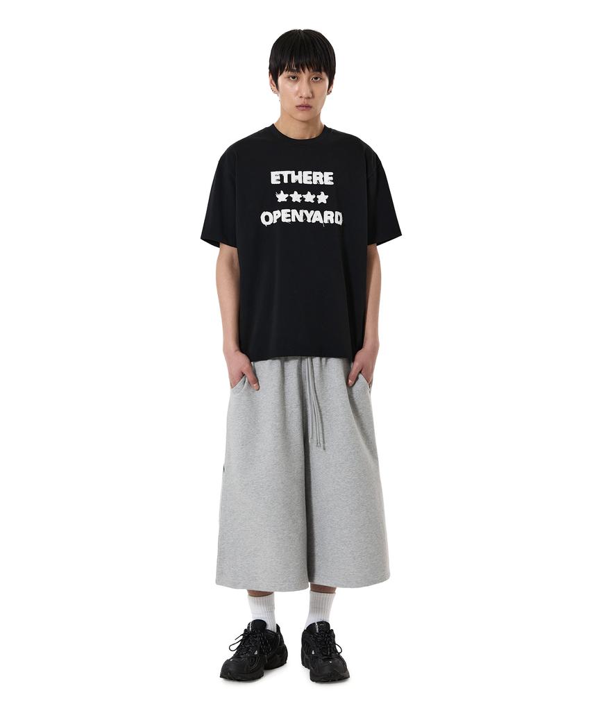 Opeunyadeu(Owai) Frayed Edge Tee - Black