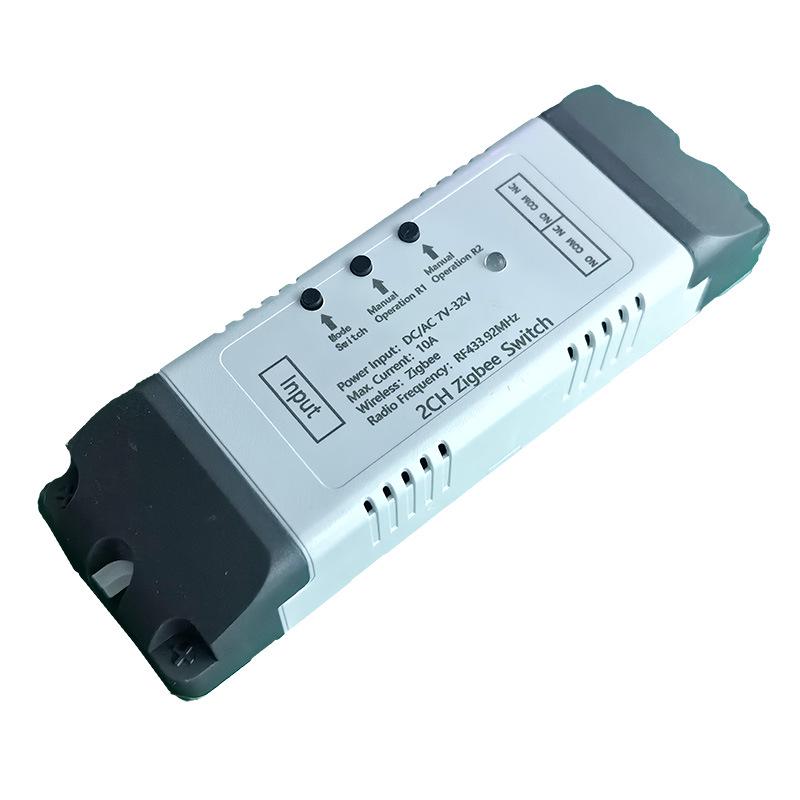 Tuya Zigbee 4-Channel Smart Control Module with Wireless Dual Control and Multi-Control Remote.