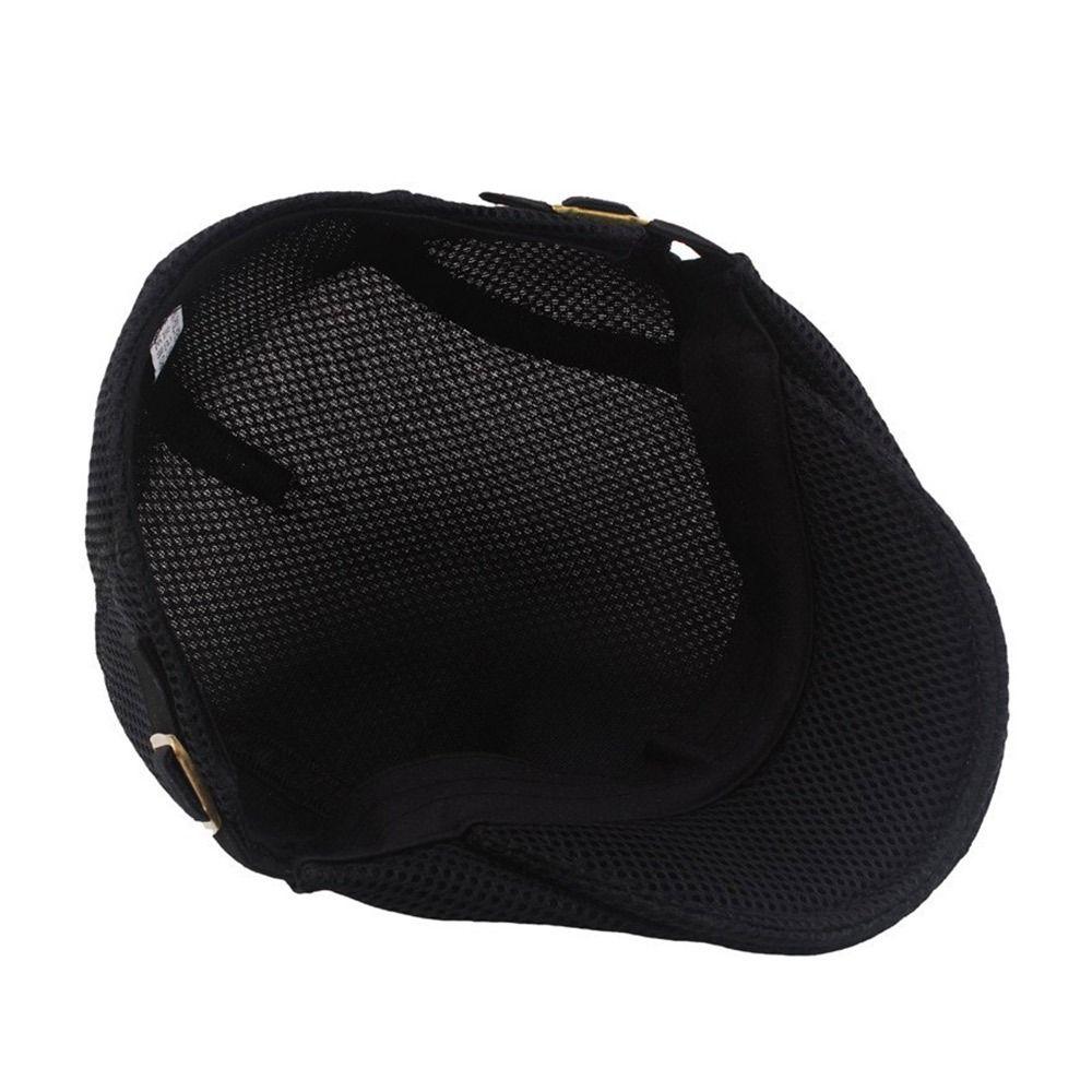 Breathable Berets Hat Mesh Peaked Cap Fashion Cabbie Flat Cap