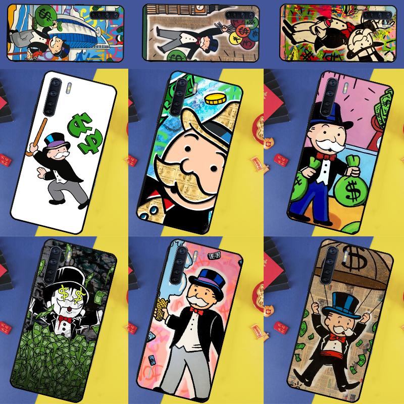 Monopolys Money Dollars For Oppo A60 A40 A80 A74 A94 A54 A18 A38 A58 A78 A98 A16 A76 A96 A15 A57S A17 A77 Phone Case