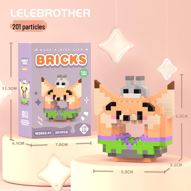 Compatible Lego Micro Building Block Cartoon Figurines - Children's Educational Desktop Toys