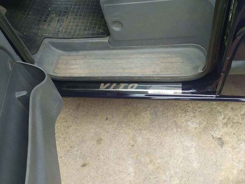 Накладки на пороги Carmos (2 шт, сталь) для Mercedes Vito W639 2004-2014 гг