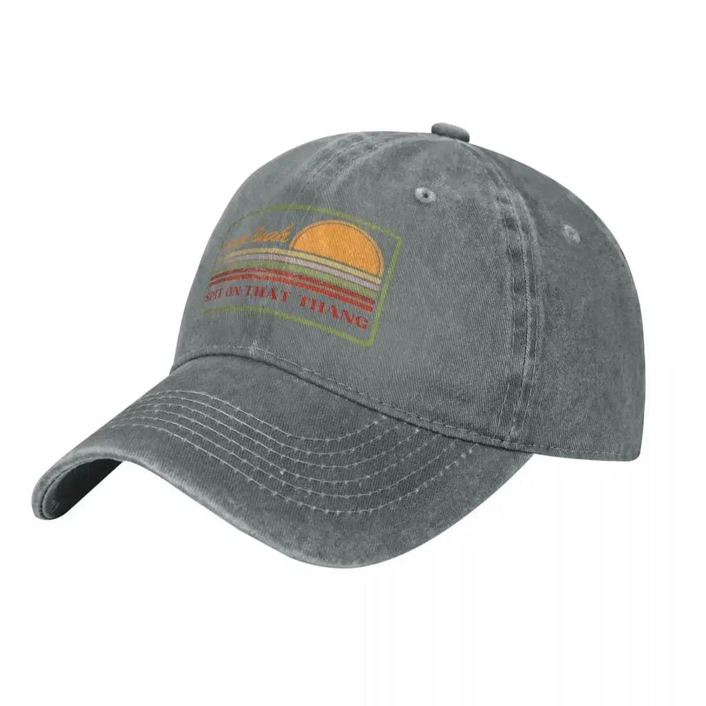 Hawk Tuah Sunset Orange Unisex WoUnisex Baseball Cap Funny Distressed Cotton Caps Hat Vintage Outdoor Activities Headwear