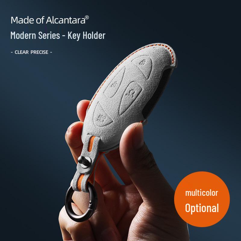 Alcantara Suede 3D Key Cover for Hyundai ix35, Elantra, Mistra, Yuedong