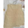 New Women's Sexy V-neck Loose Sleeveless Vest Hollow Out Knitted Sequin Casual Summer Top