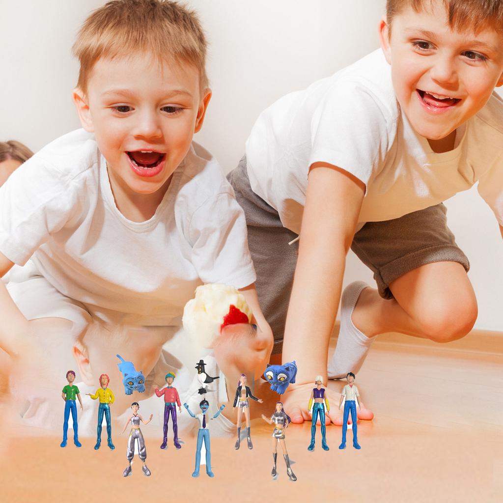 12pcs 3D Celebrity- Action Figure Game Peripheral Doll Model Ornaments